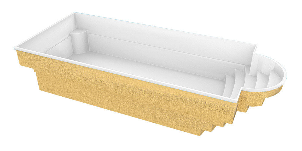 Glasfiberpool Aves 800 8,00 mx 3,20 mx 1,55 m