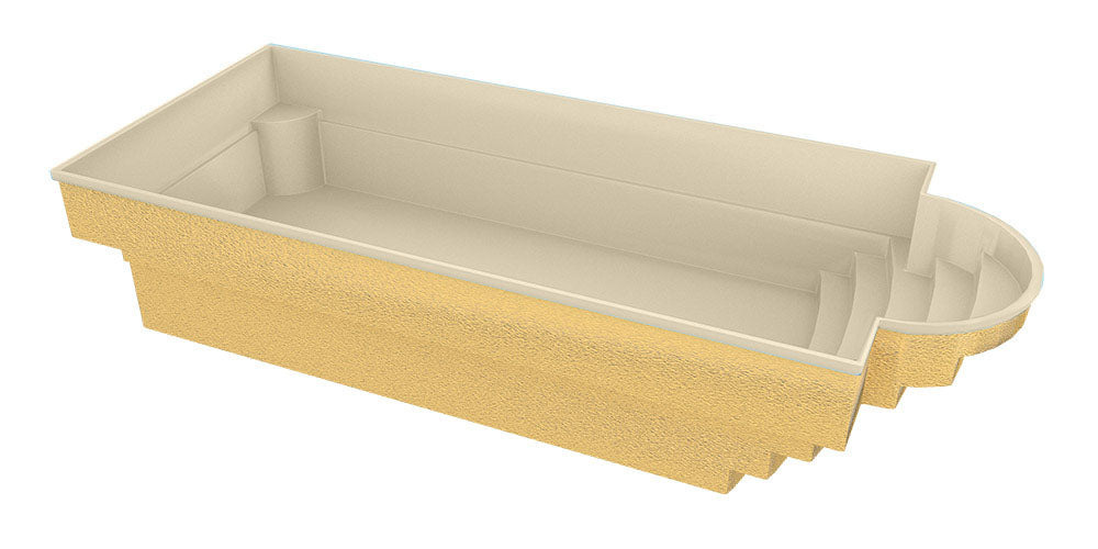 Glasfiberpool Aves 800 8,00 mx 3,20 mx 1,55 m