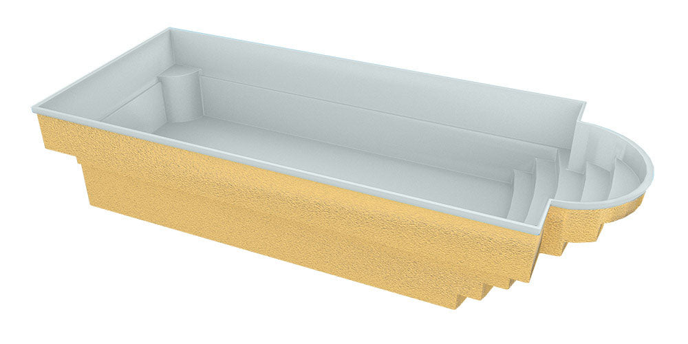 Glasfiberpool Aves 800 8,00 mx 3,20 mx 1,55 m