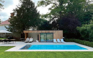 Fritidsbassiner Cube Højvandslinje 4×9-12m, 1,5m dybde