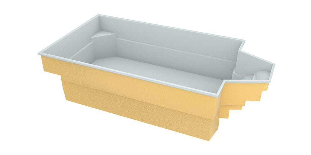 Glasfiberpool Grenada 700 7,00m x 3,00m x 1,52m