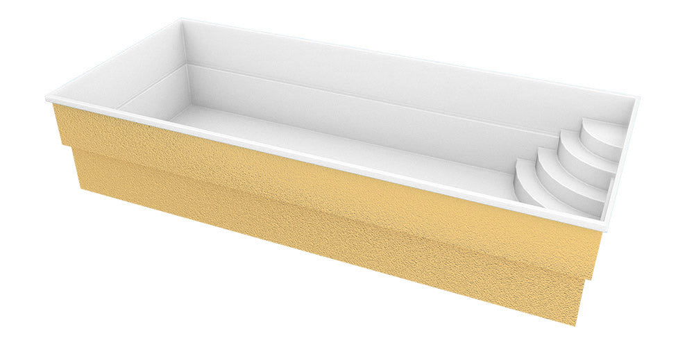 Glasfiberpool Papeete 700 7,00 mx 3,50 mx 1,50 m