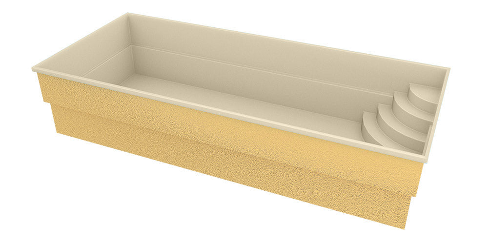 Glasfiberpool Papeete 700 7,00 mx 3,50 mx 1,50 m