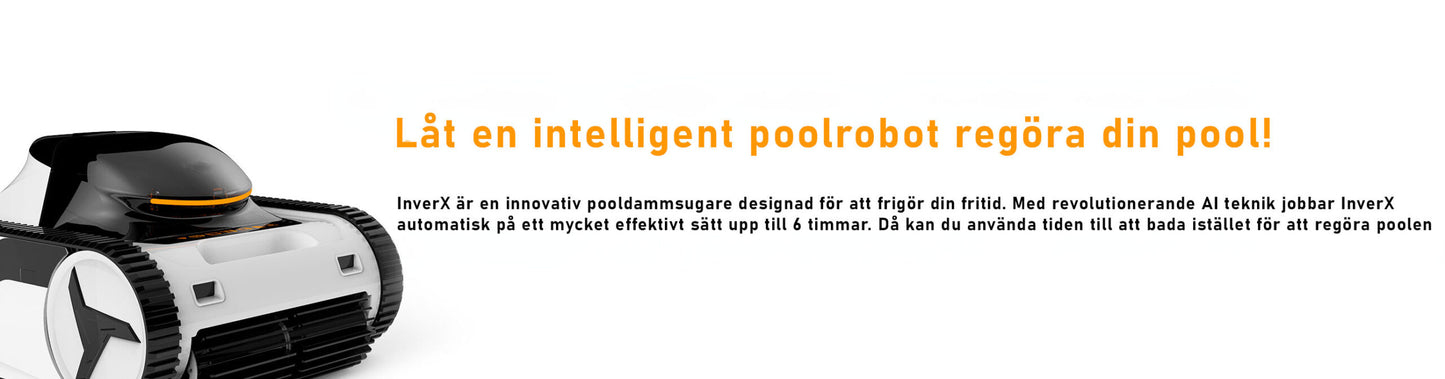 Poolrobot XWarrior InverX X60 AI trådløs væg og bund