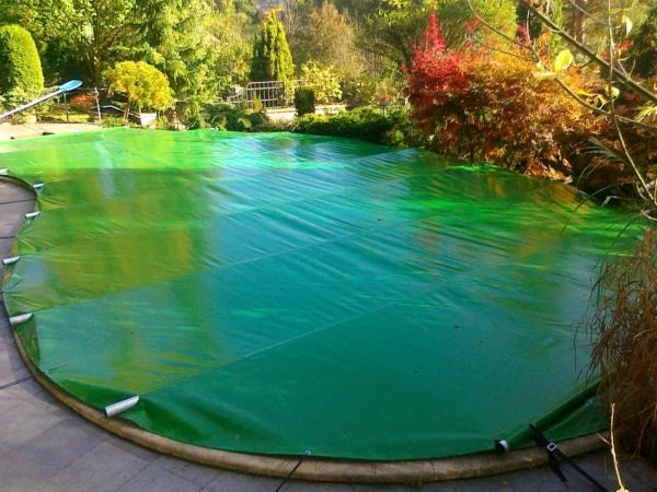Rolltop pooloverdækning til 3,5×7 POOL inkl. håndbetjening