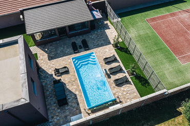 Glasfiberpool Aruba Plus 8,00m x 3,70m x 1,50m