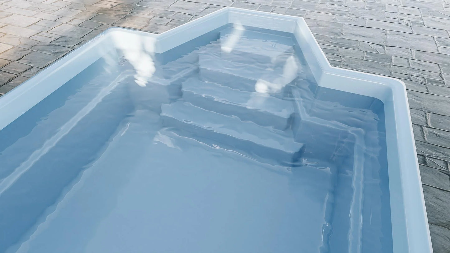 Glasfiberpool Grenada 700 7,00m x 3,00m x 1,52m