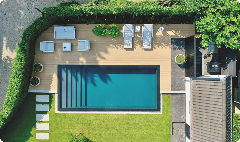 Pooltime Exclusive 10/20 mm shimmer PP overjordisk pool 3 x 6 x 1,5 m