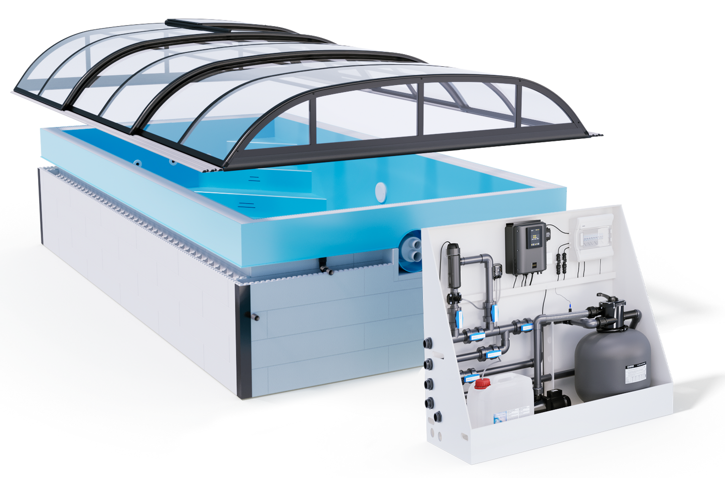 Minipool Wellnesspool 2,25×3,75 m