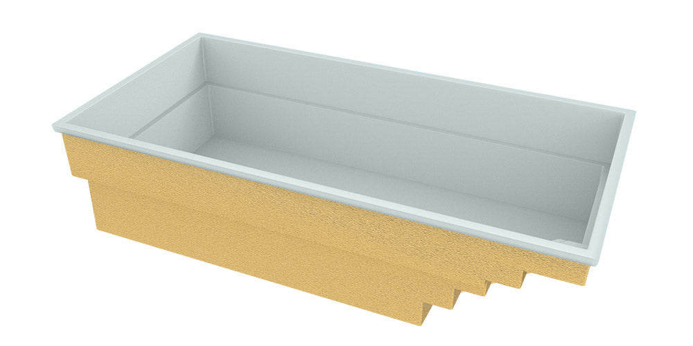 Glasfiberpool Saba 600 6,00m x 3,00m x 1,45m