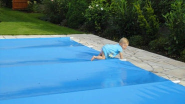 Rolltop pooloverdækning til 5×10 POOL inkl. håndbetjening