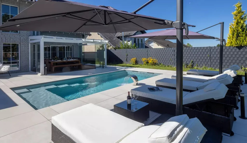 Leisurepools præcisions højvandslinje 3,2×5,1-8,1 m, 1,5 m dybde