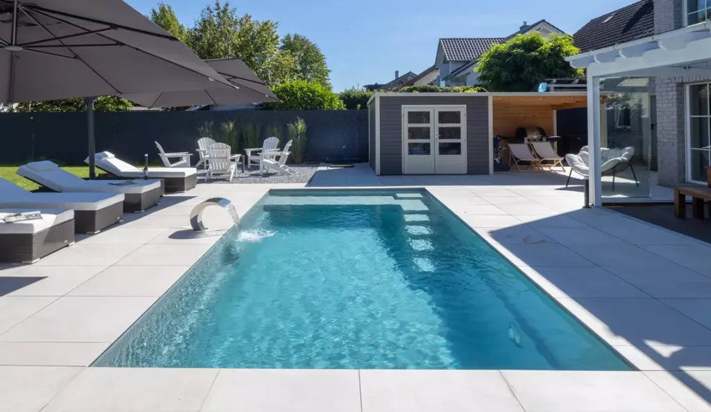 Leisurepools præcisions højvandslinje 3,2×5,1-8,1 m, 1,5 m dybde