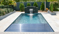 Leisurepools Reflection med lamelkasse 3,8×7,92-9,92 m, 1,28-1,78 m dybde