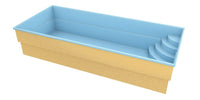 Glasfiberpool Papeete 700 7,00m x 3,50m x 1,50m