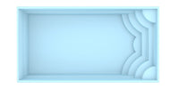 Glasfiberpool Aruba 700 7,20m x 3,70m x 1,50m