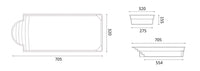 Glasfiberpool Aves 705 7,05m x 3,20m x 1,55m