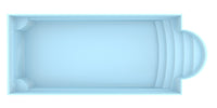 Glasfiberpool Aves 800 8,00m x 3,20m x 1,55m
