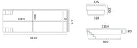Glasfiberpool Bahama 11 11,10m x 3,75m x 1,50m