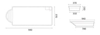 Glasfiberpool Barbados 9,40m x 3,70m x 1,50m