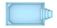 Glasfiberpool Grenada 600 6,00m x 3,00m x 1,52m
