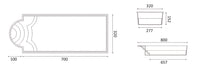 Glasfiberpool Haiti 8,00m x 3,20m x 1,52m