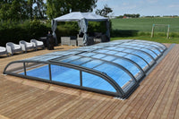 Pooloverdækning NIVO KIT 960B 4×9 (klart glas, sidedør)