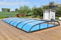 Pooloverdækning NIVO KIT 960B 4×9 (klart glas, sidedør)