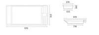 Glasfiberpool Trinidad 9,70m x 3,70m x 1,60m